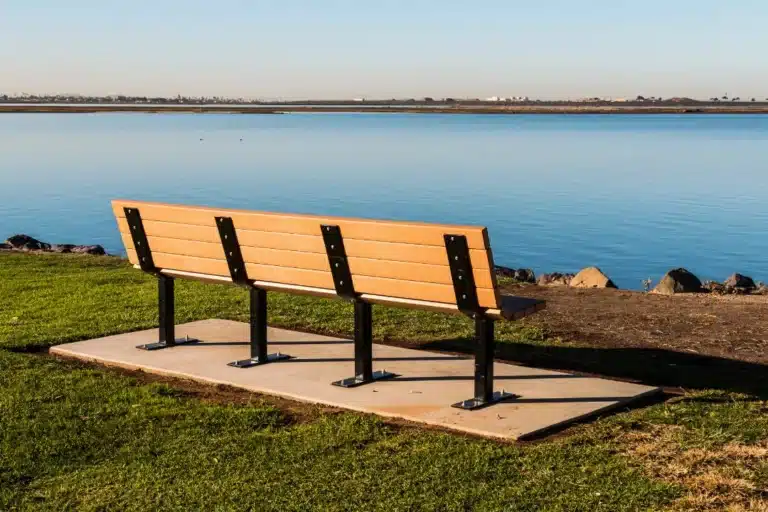 Chula Vista bayfront benches overlooking calm water and shoreline